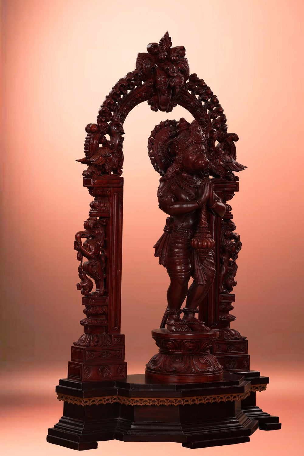 Image of Teak Wood Hanuman Statue